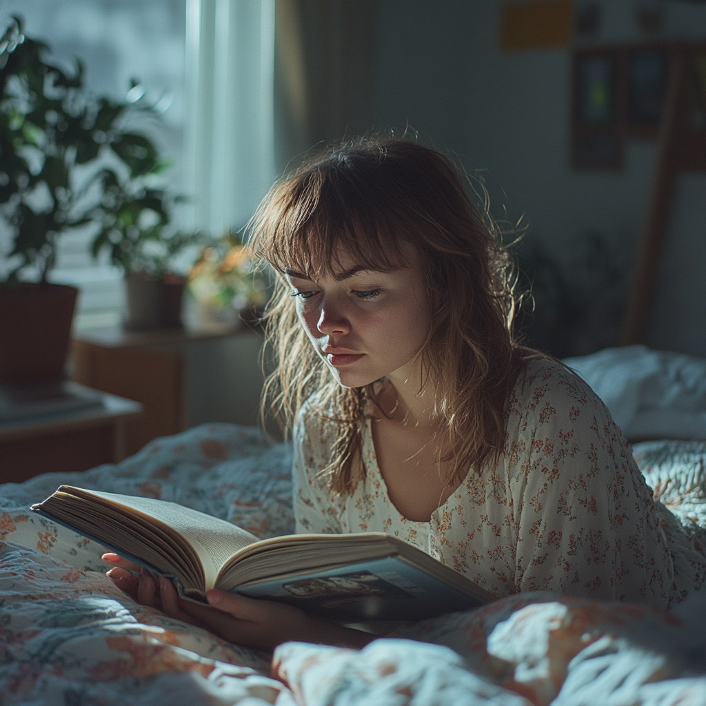 Eine Frau liest ein Buch | Quelle: Midjourney