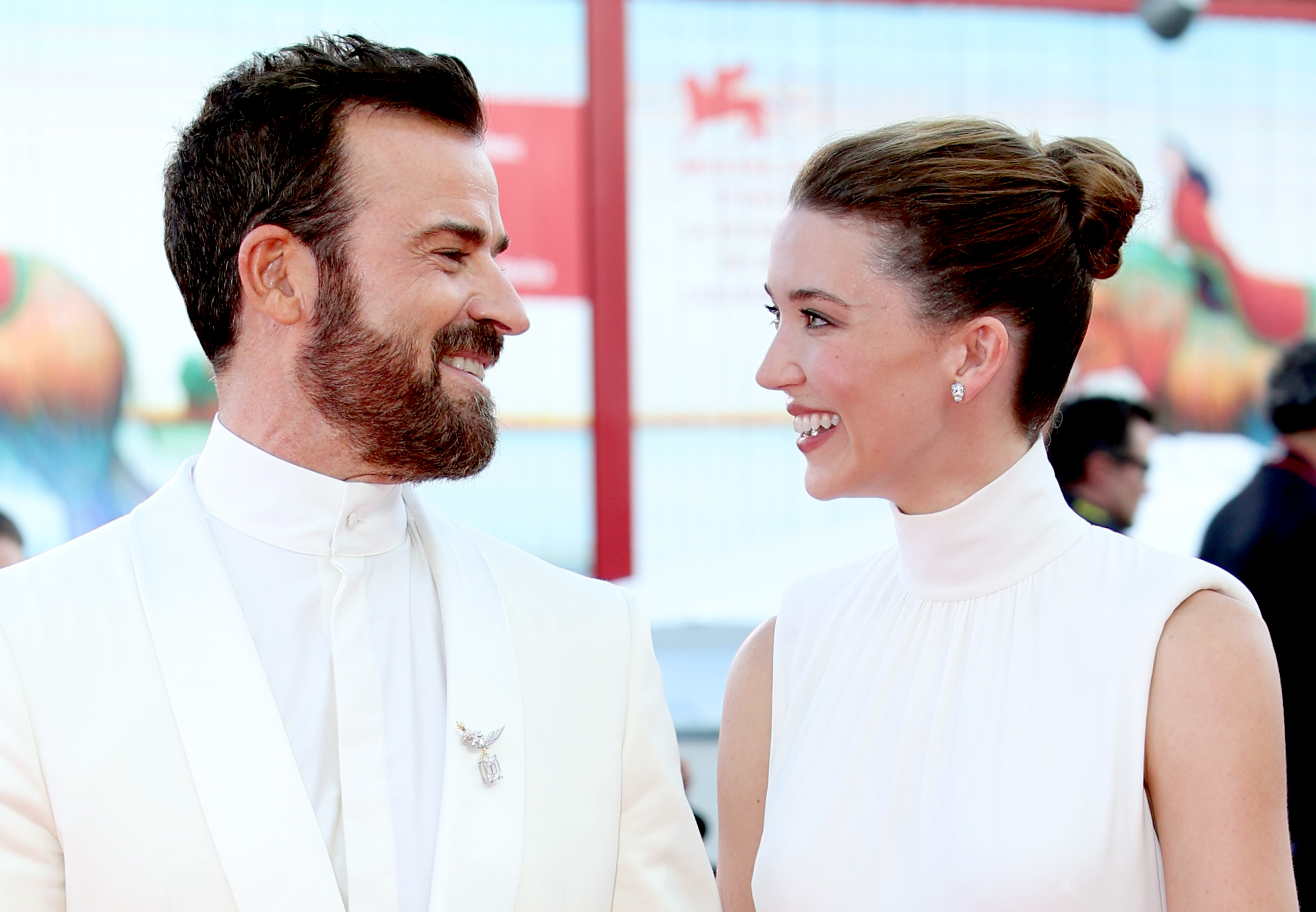 Justin Theroux und Nicole Brydon Bloom bei der Premiere von "Beetlejuice Beetlejuice" während der 81. Internationalen Filmfestspiele von Venedig in Venedig, Italien am 28. August 2024 | Quelle: Getty Images