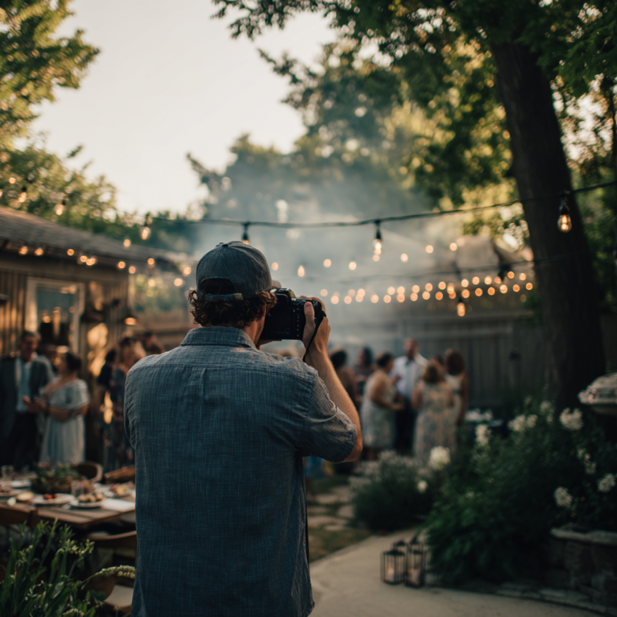 Ein Hochzeitsfotograf | Quelle: Midjourney