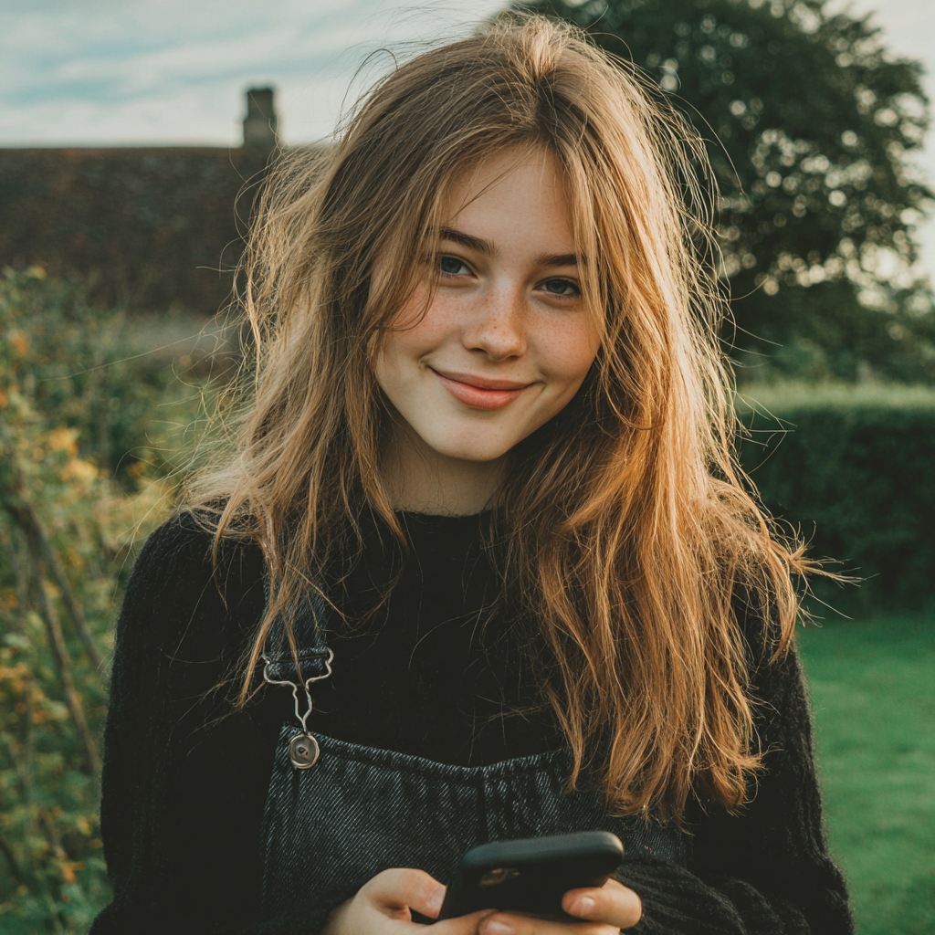 Ein Mädchen im Teenageralter, das draußen steht | Quelle: Midjourney