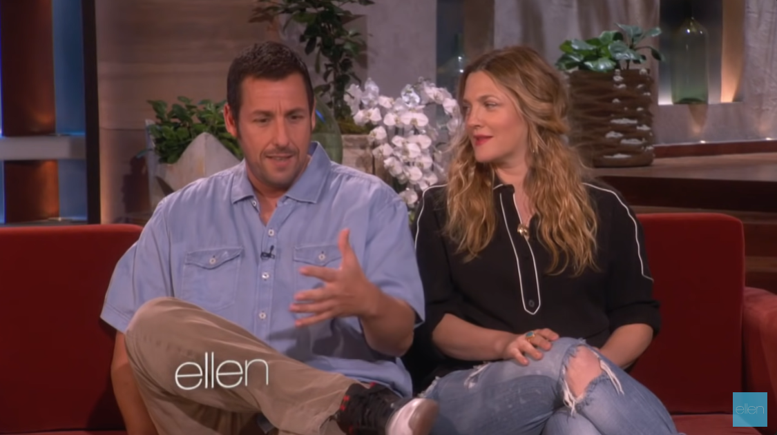 Adam Sandler sagt, dass seine Frau Jackie seine Zusammenarbeit mit Drew Barrymore unterstützt, in einem Interview in der "The Ellen Show", das am 14. Mai 2014 gesendet wurde | Quelle: YouTube/TheEllenShow