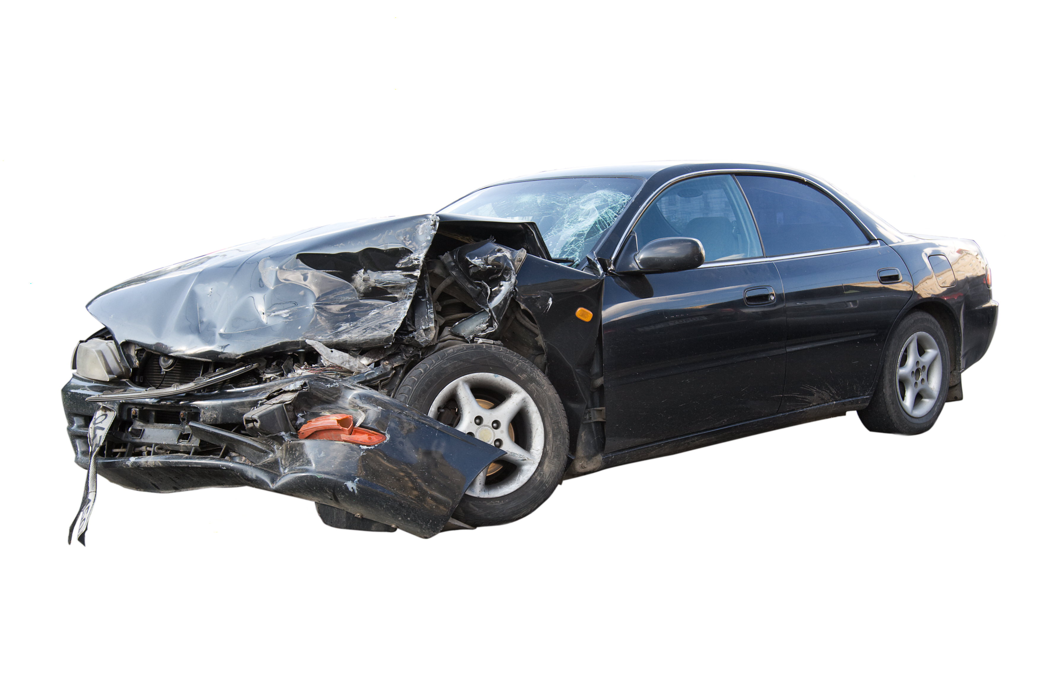 Ein schwer beschädigtes Auto. | Quelle: Shutterstock