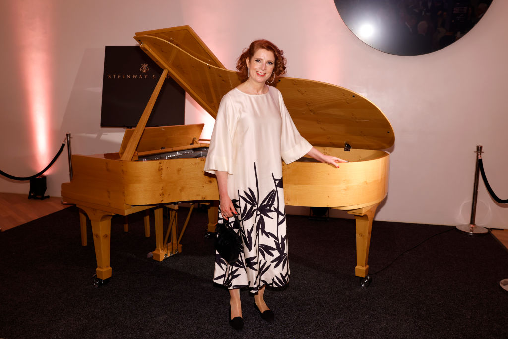 Monica Lierhaus beim Steinway-&-Sons-Konzert in der Elbphilharmonie am 20. Oktober 2022 in Hamburg, Deutschland. | Quelle: Getty Images