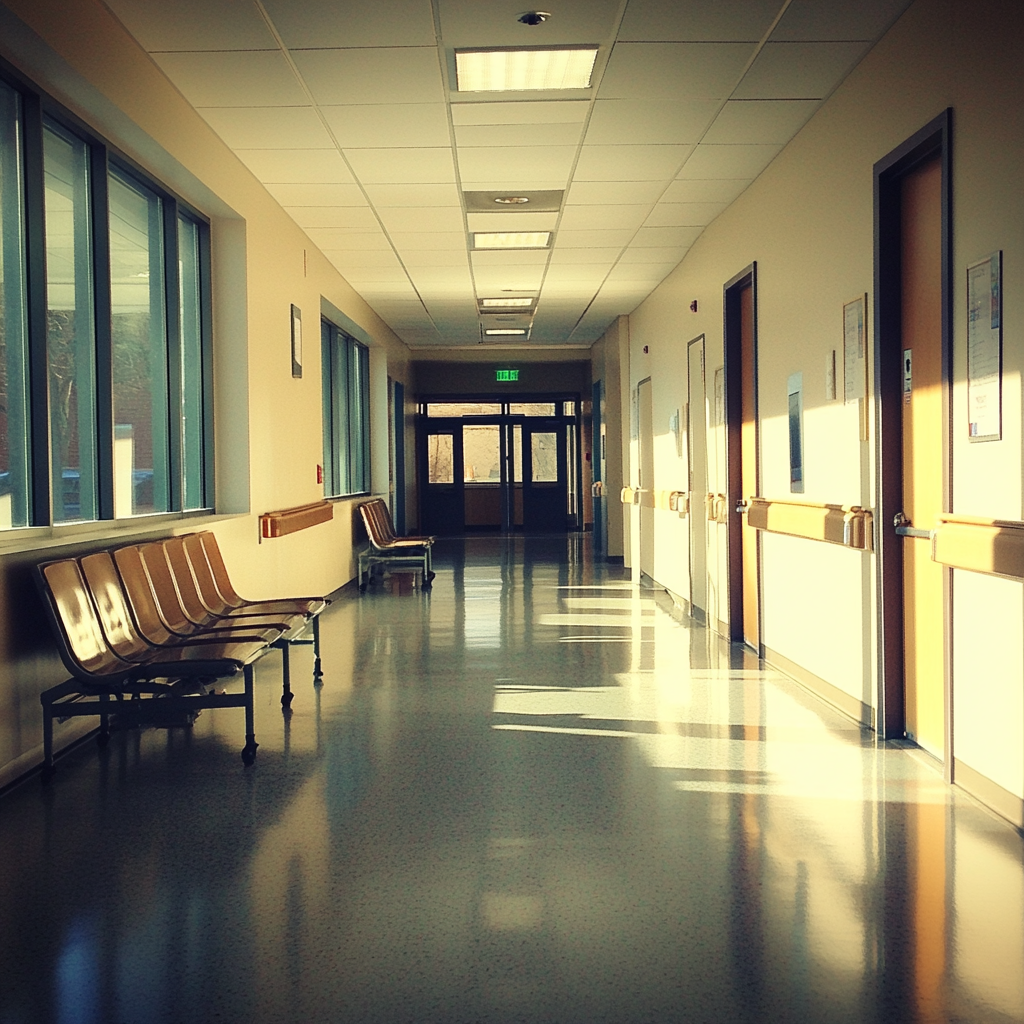 Ein Korridor in einem Krankenhaus | Quelle: Midjourney