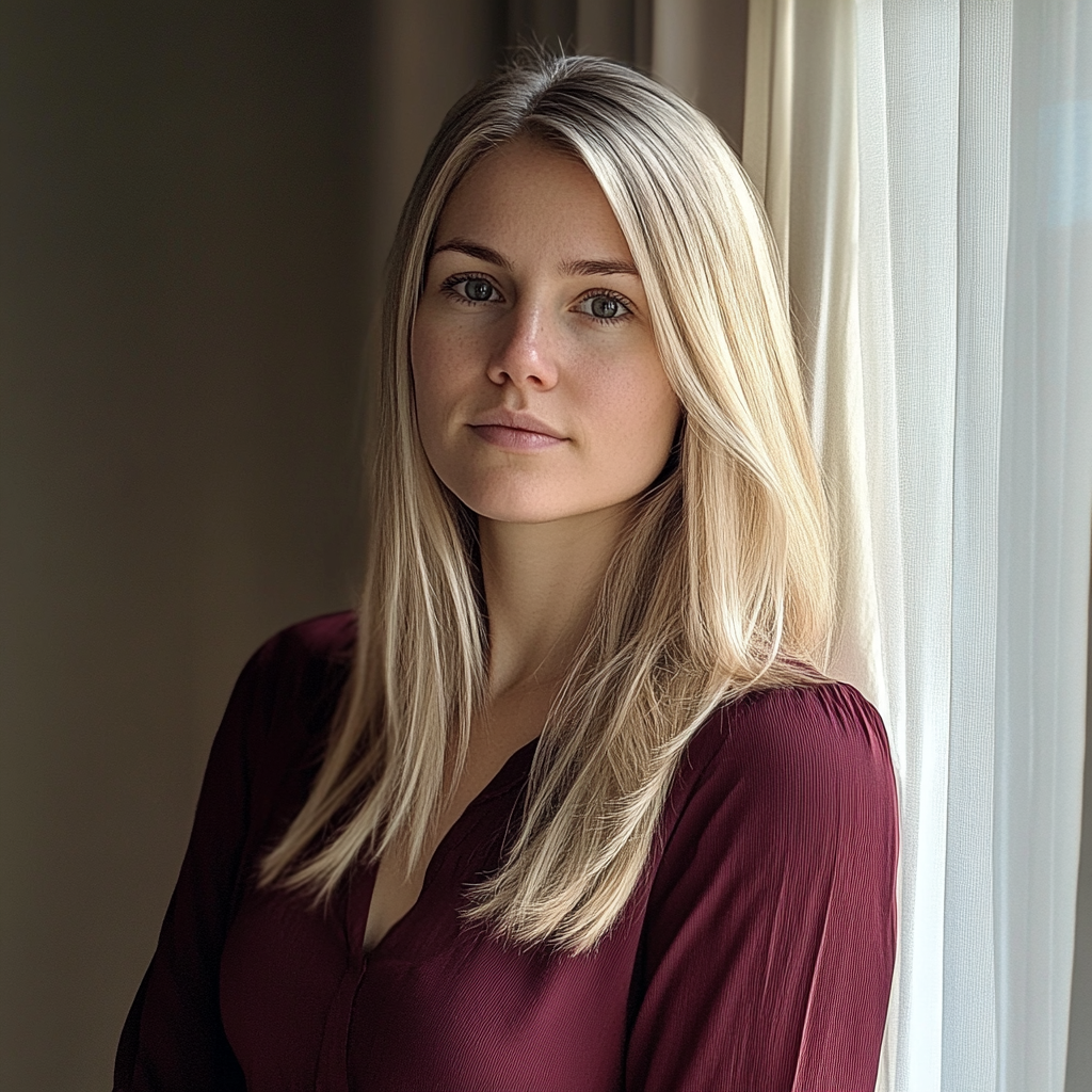 Eine Frau, die an einem Fenster steht | Quelle: Midjourney