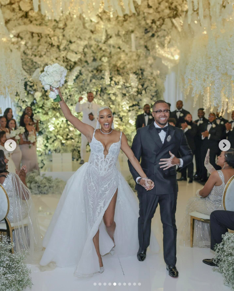 LeToya Luckett und Taleo Coles an ihrem Hochzeitstag, gepostet am 1. August 2024 | Quelle: Instagram/letoyaluckett