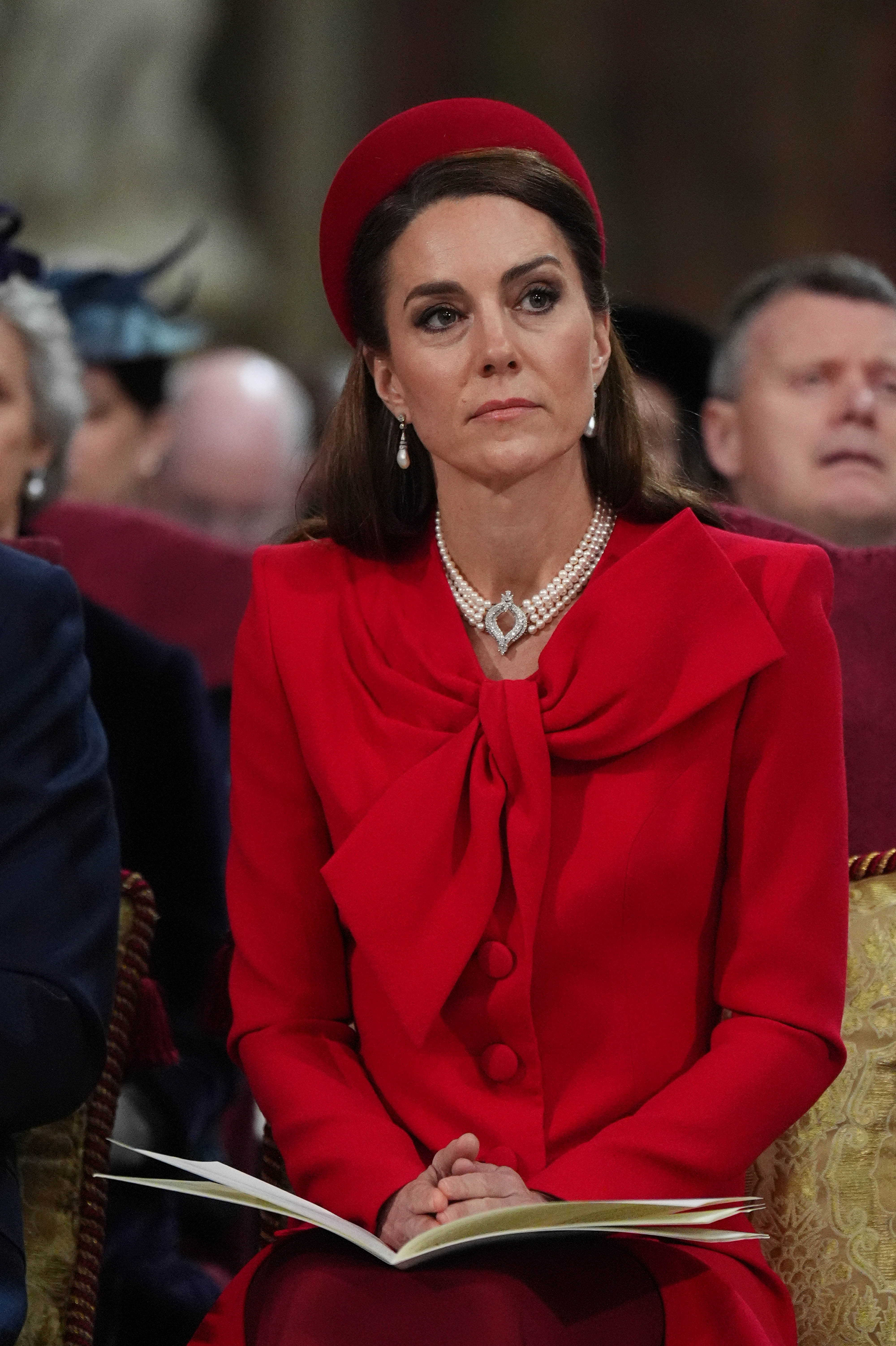 Prinzessin Catherine nimmt am 10. März 2025 an der Feier zum Commonwealth Day in der Westminster Abbey in London, England, teil | Quelle: Getty Images