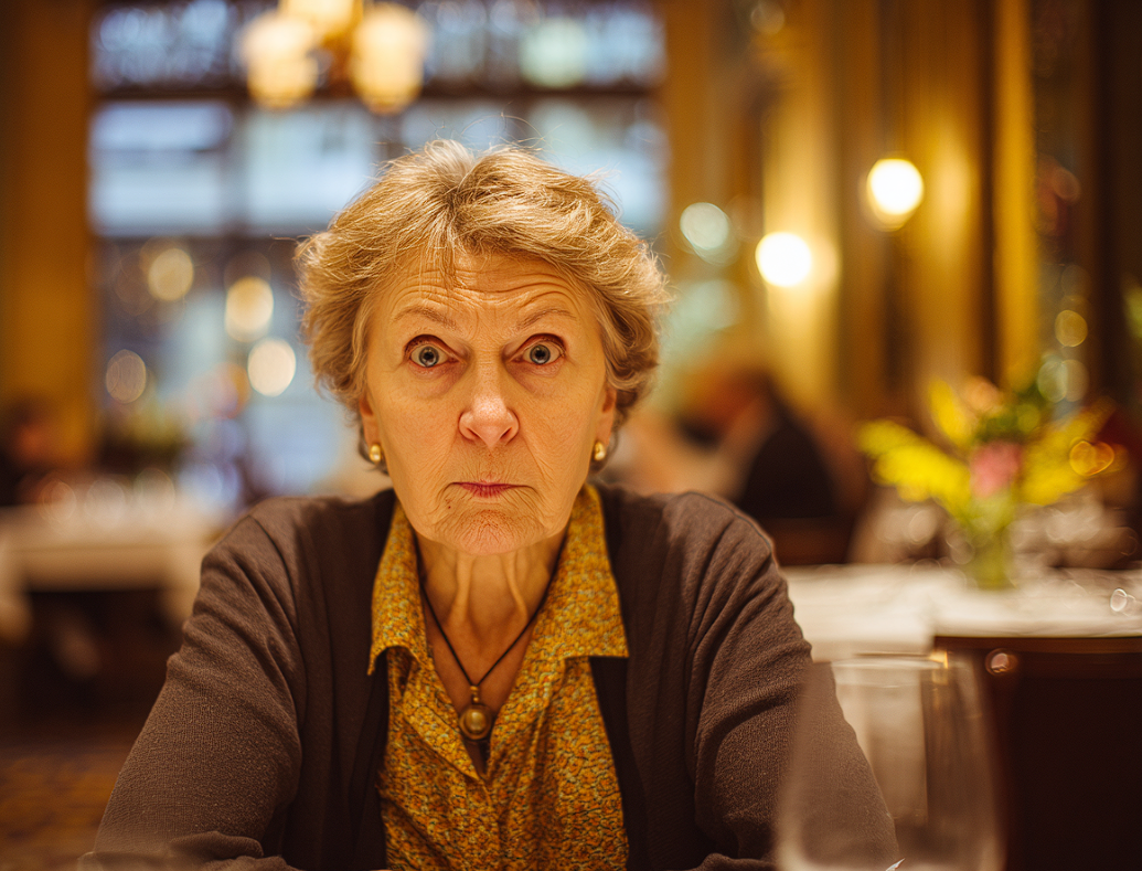 Eine Frau, die jemanden schockiert anstarrt | Quelle: Midjourney