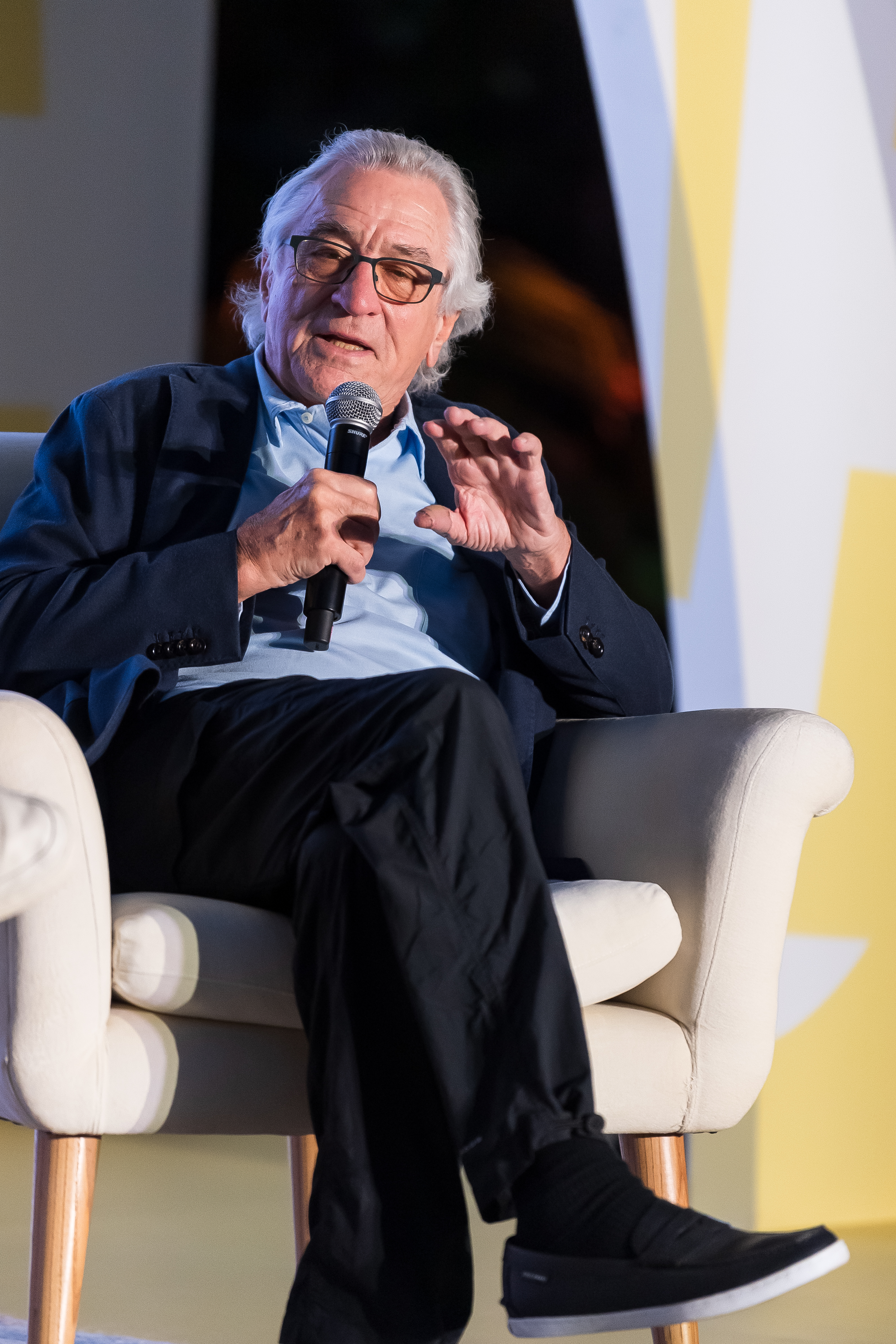 Robert De Niro bei einer Rede auf dem Tribeca Festival in Miami Beach, Florida am 9. Dezember 2023 | Quelle: Getty Images