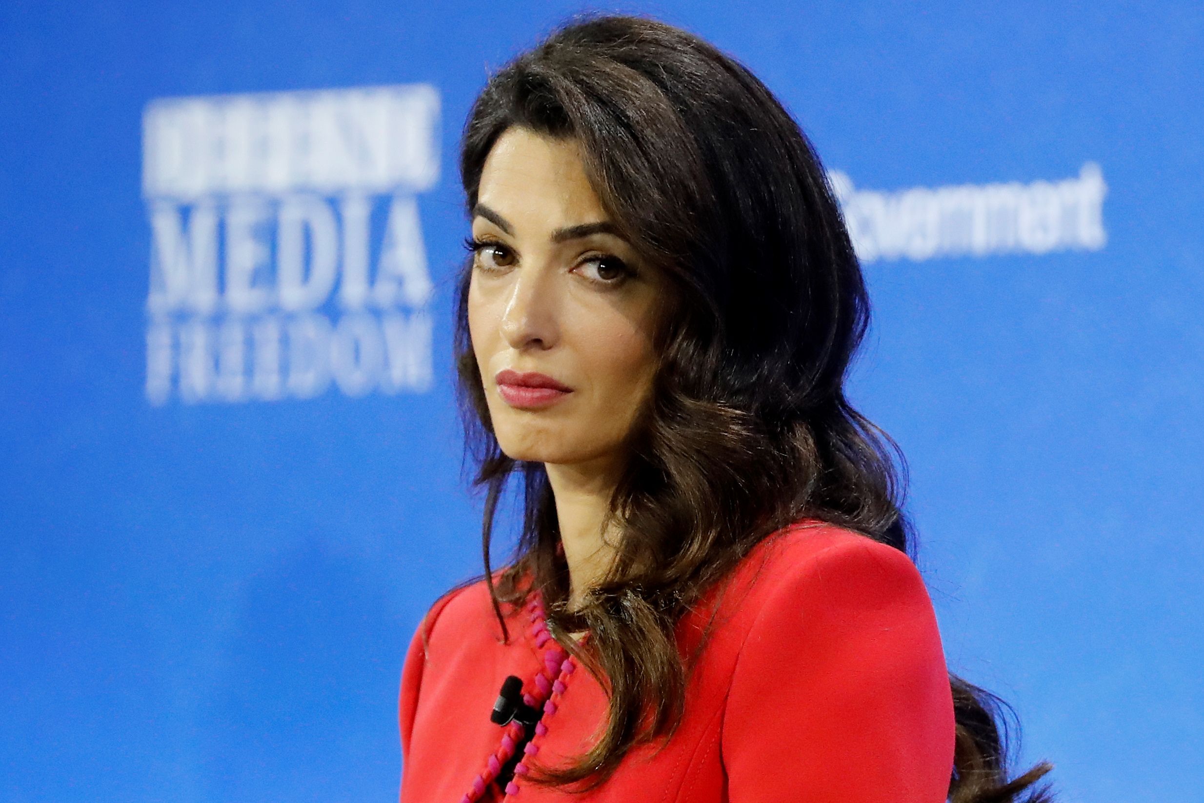Amal Clooney bei der Global Conference for Media Freedom am 10. Juli 2019 in London, England | Quelle: Getty Images