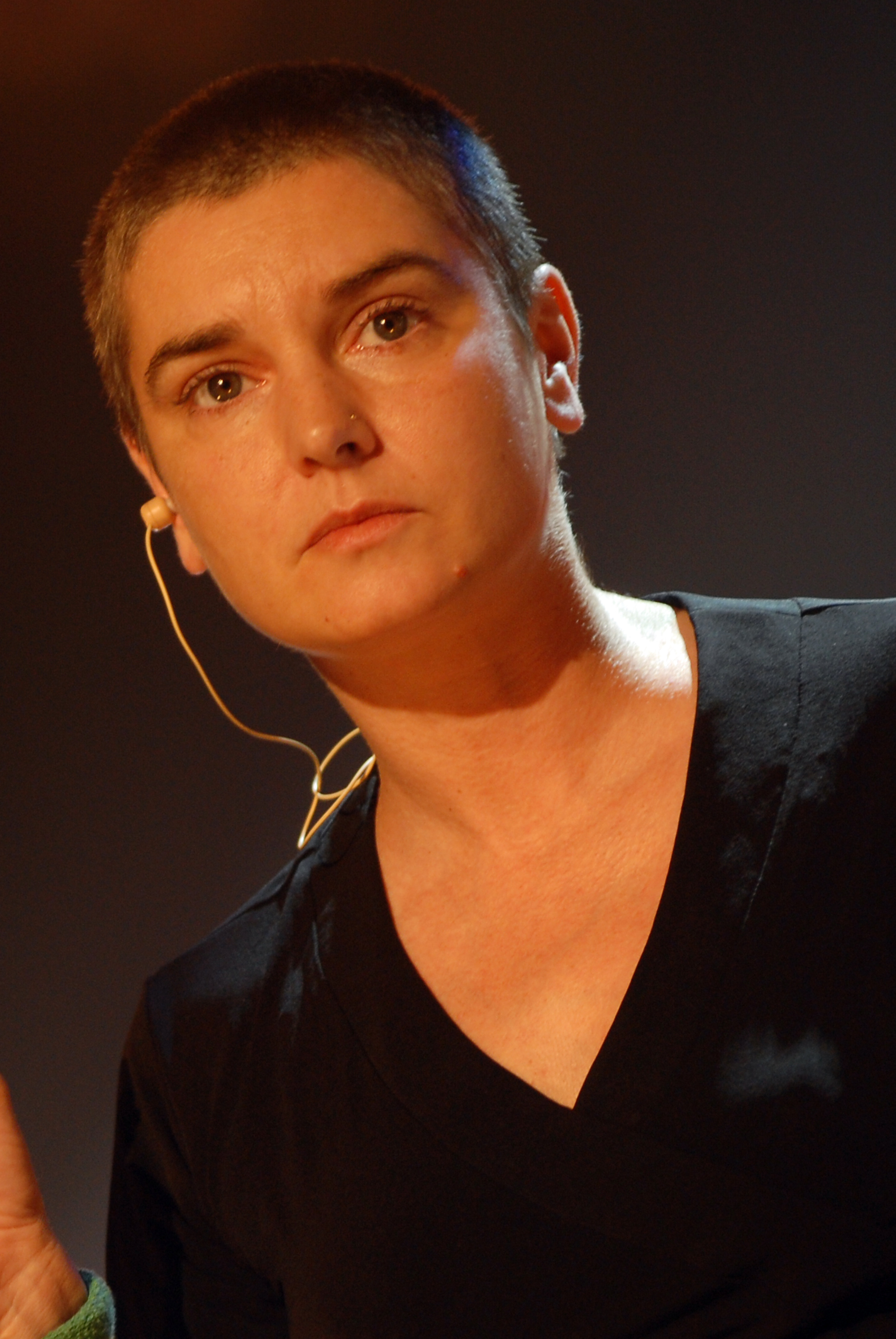 Sinéad O'Connor bei ihrem Auftritt in der "CD: Live" TV-Show in Mailand, 2007 | Quelle: Getty Images