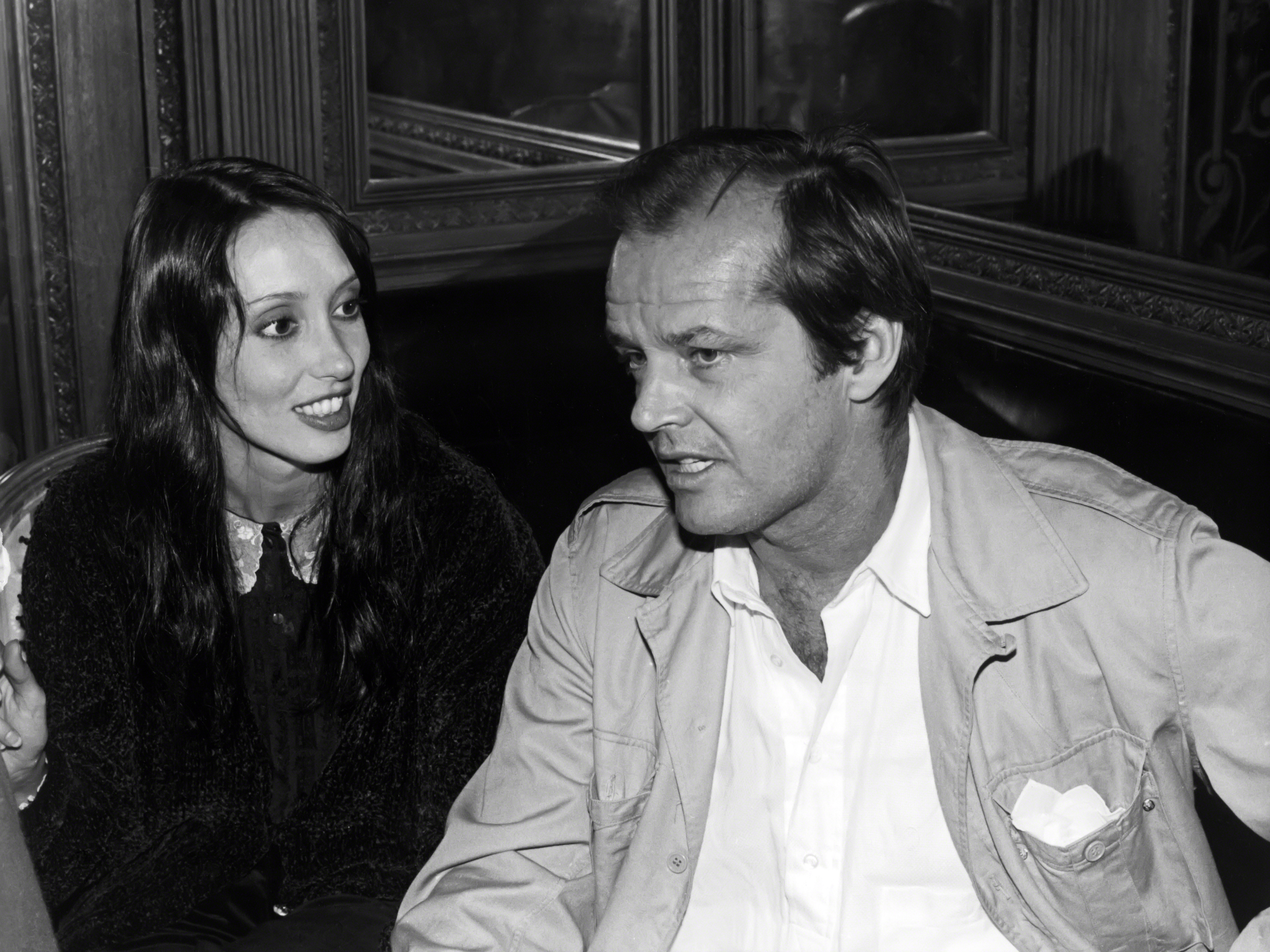 Shelley Duvall und Jack Nicholson, aufgenommen am 1. Januar 1980 in New York City. | Quelle: Getty Images