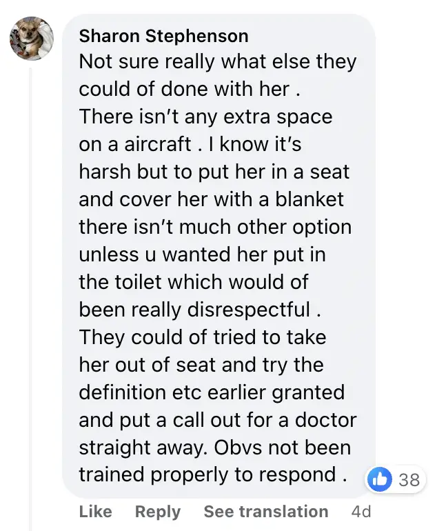 Ein Kommentar zu einem Facebook-Post über die Situation bei Qatar Airways | Quelle: facebook.com/DailyMail