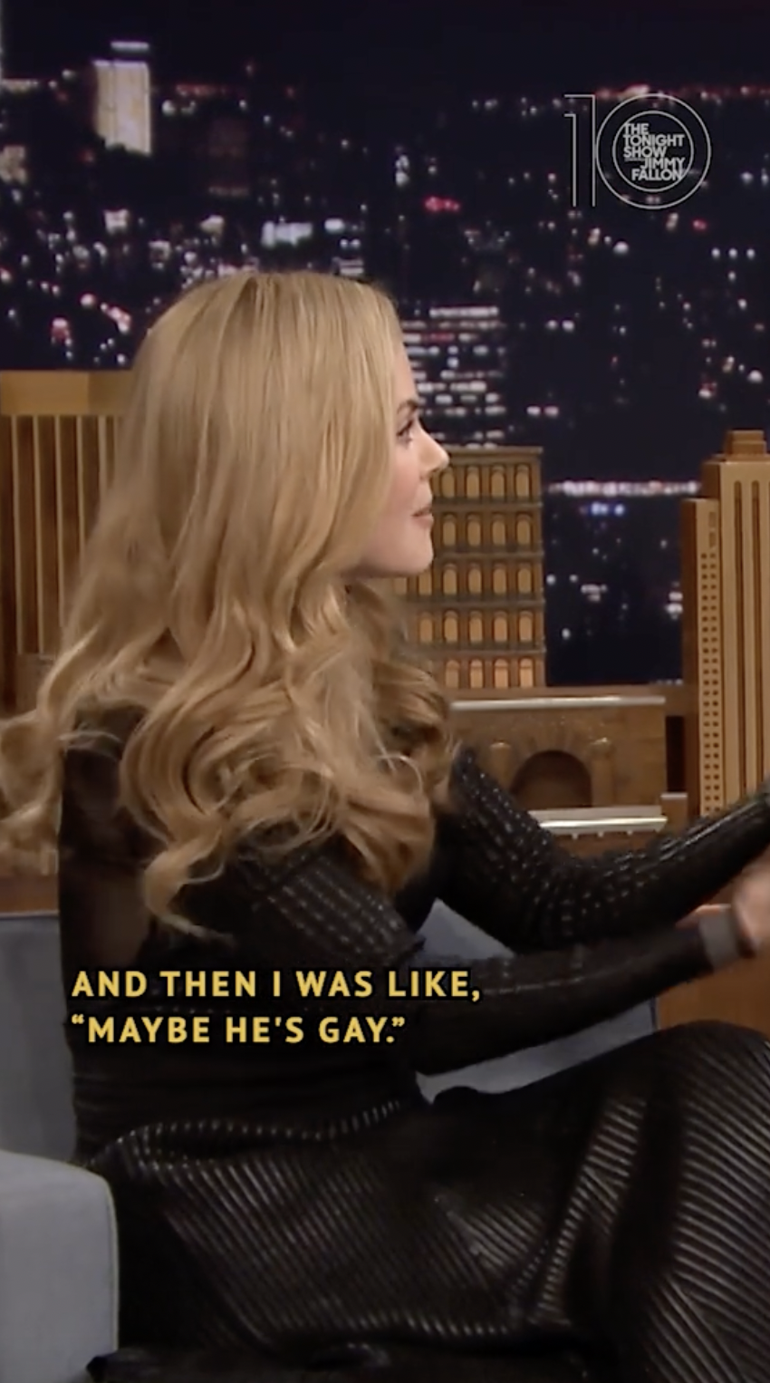 Nicole Kidman spricht in einem TikTok-Video vom April 2022 über ihr unvergessliches Date mit einem TV-Moderator | Quelle: Tiktok/@fallontonight