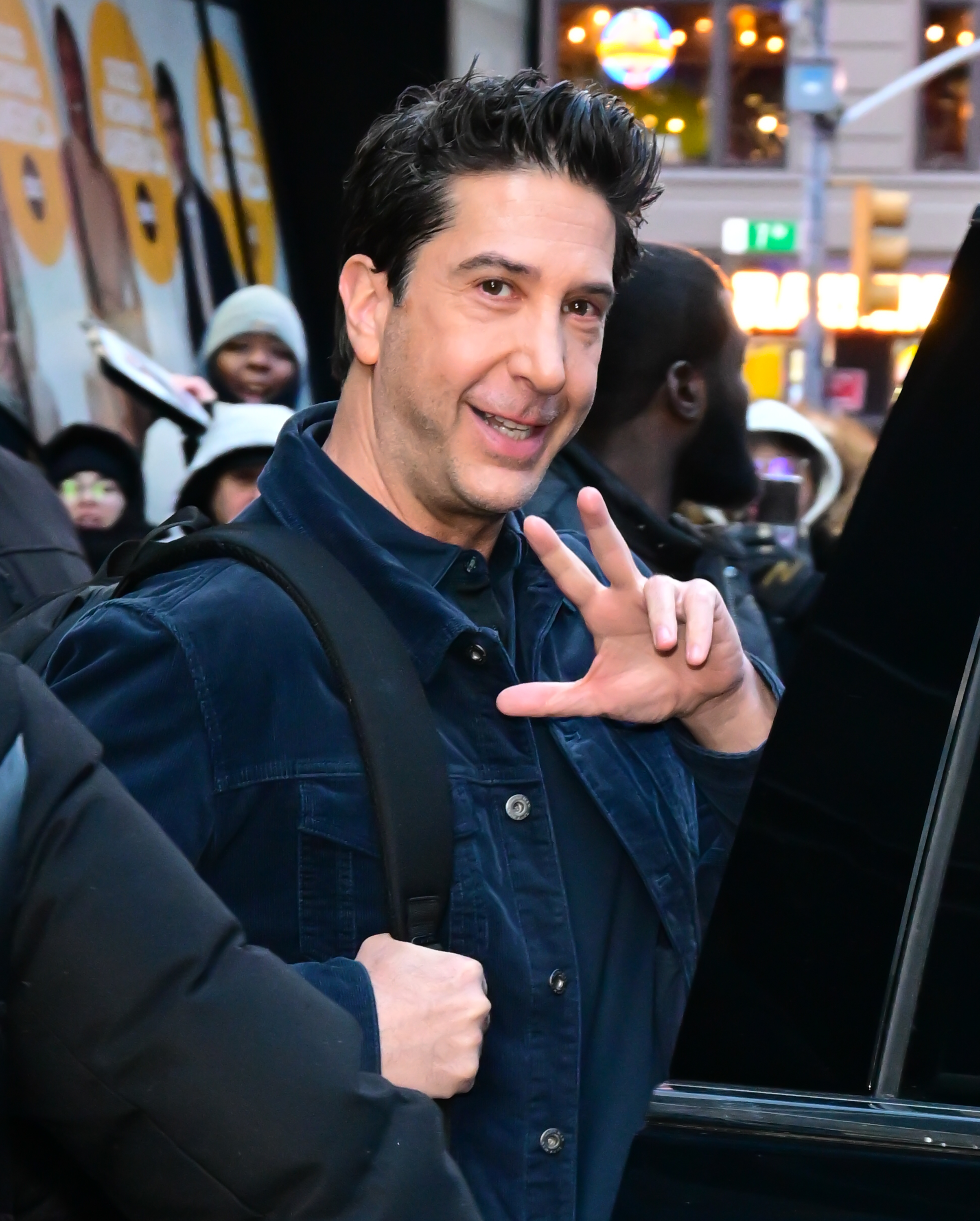 David Schwimmer vor dem „ABC Studio“ am 7. Januar 2025 in New York City | Quelle: Getty Images