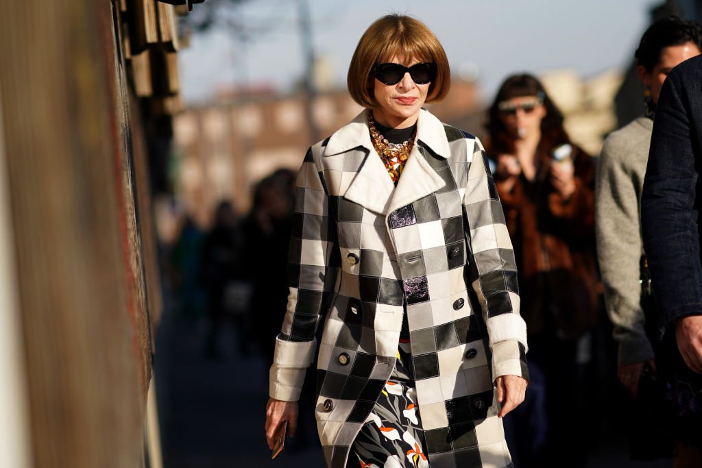 Anna Wintour außerhalb von Marni während der Mailänder Modewoche Herbst / Winter 2020-202 in Mailand, Italien. (Foto von Edward Berthelot) I Quelle: Getty Images