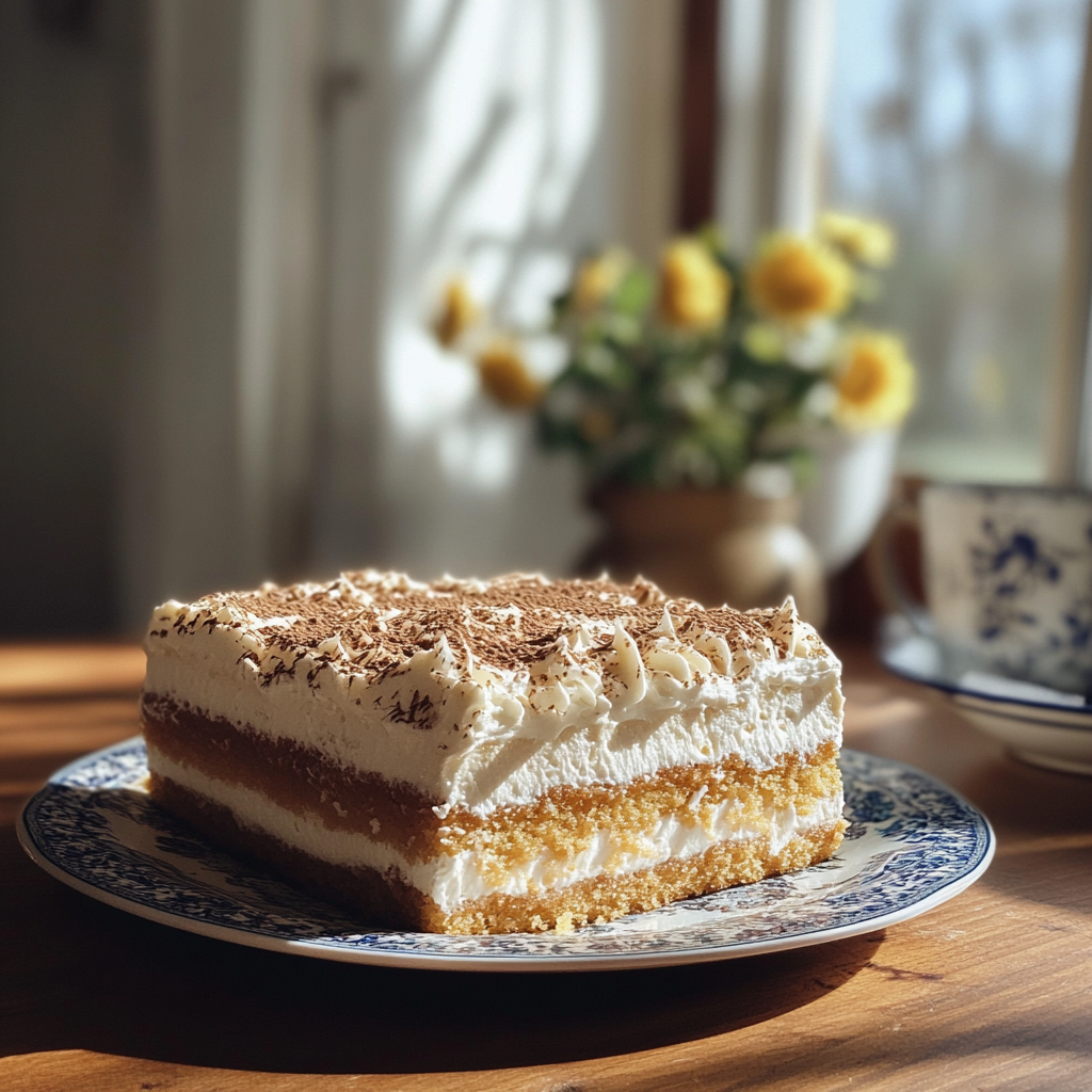 Ein Stück Kuchen auf einem Tisch | Quelle: Midjourney