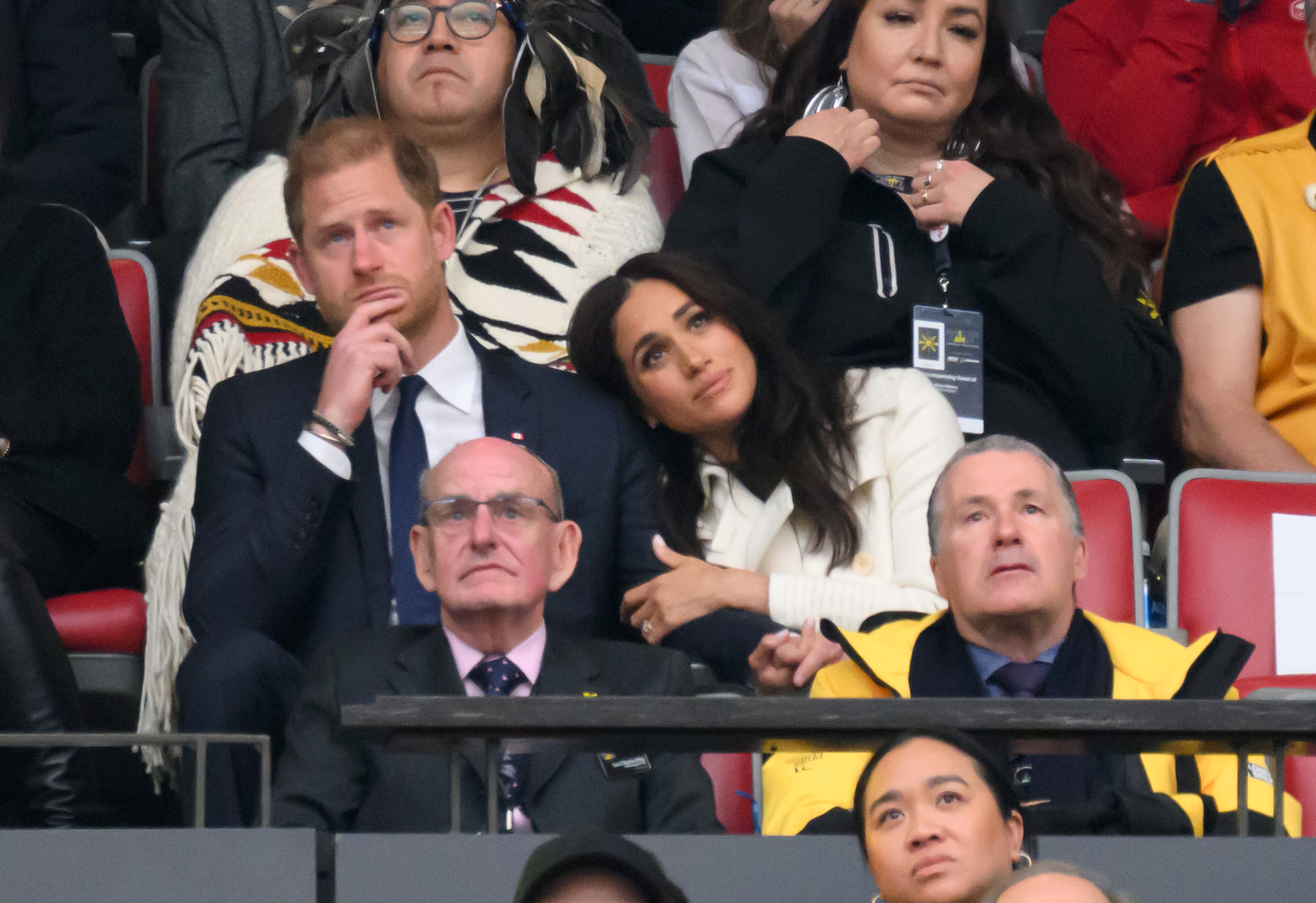 Prinz Harry und Meghan Markle bei der Eröffnungsfeier der Invictus Games 2025 im BC Place, am 8. Februar 2025 | Quelle: Getty Images