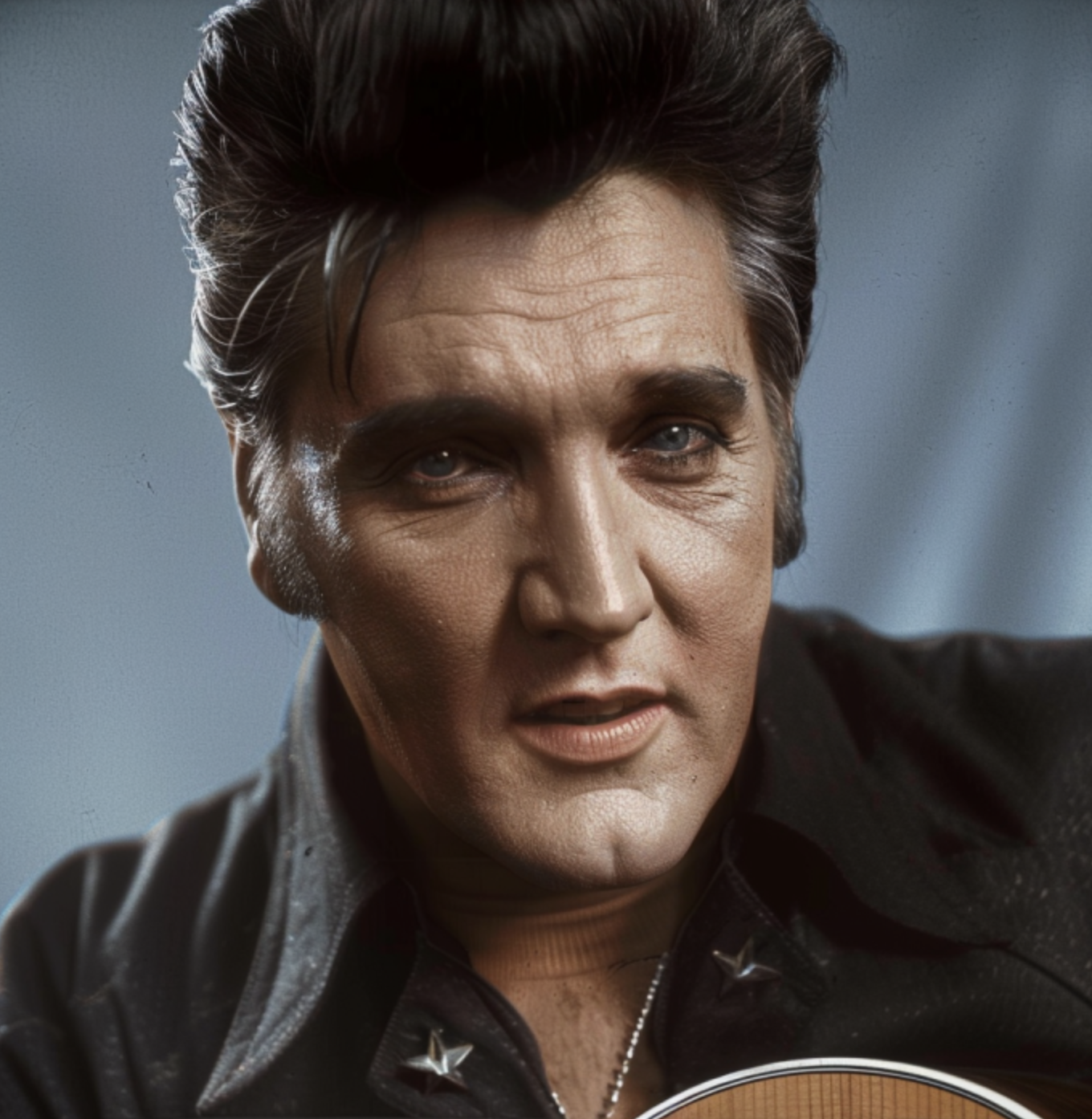 KI-Bild von Elvis Presley im hohen Alter | Quelle: Midjourney