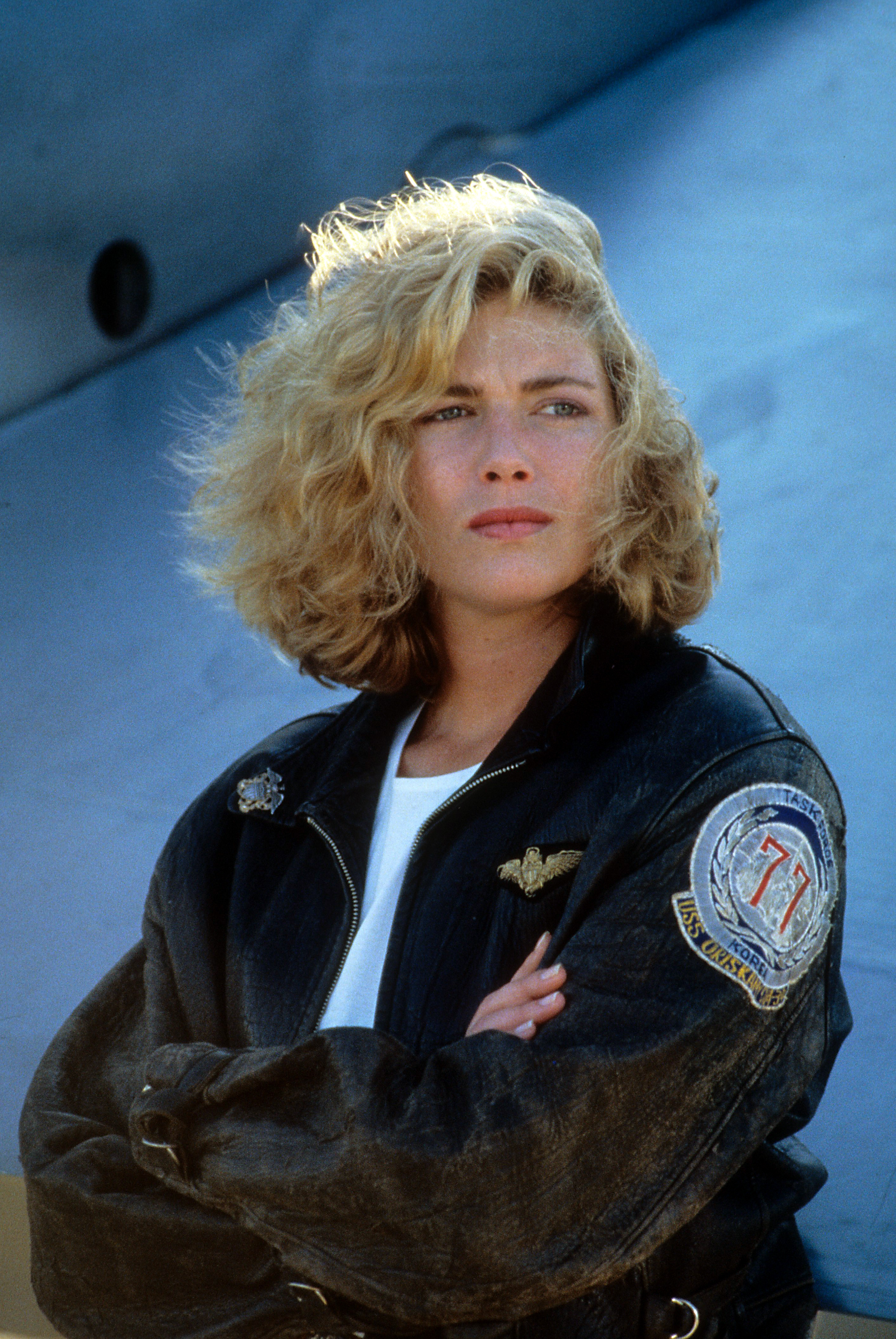 Kelly McGillis in einer Szene aus "Top Gun" von 1986 | Quelle: Getty Images