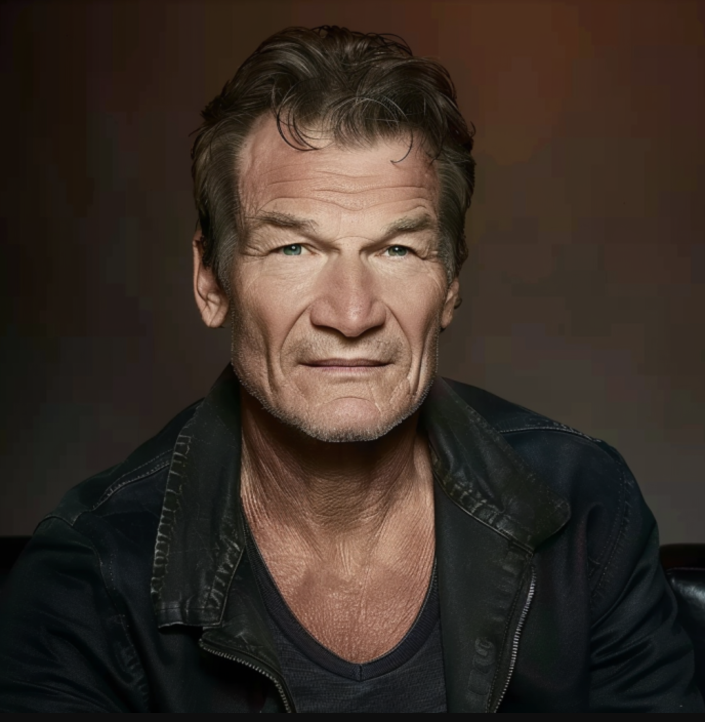 KI-Bild von Patrick Swayze im hohen Alter | Quelle: Midjourney