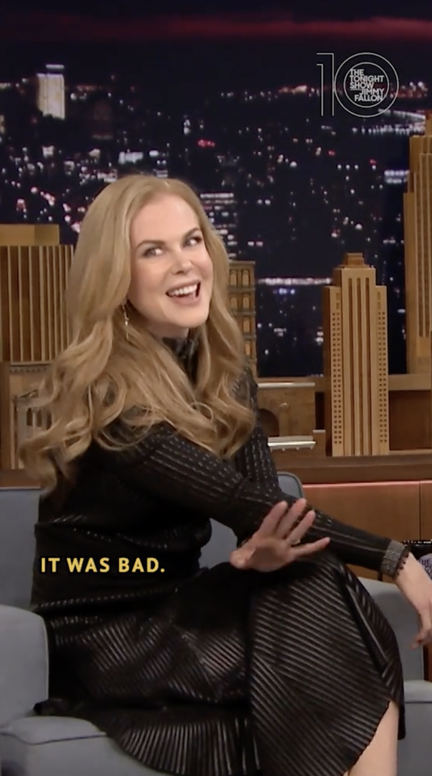 Nicole Kidman spricht in einem TikTok-Video vom April 2022 über ihr unvergessliches Date mit einem TV-Moderator | Quelle: Tiktok/@fallontonight